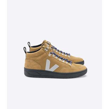 Veja RORAIMA SUEDE Women's High Tops Khaki | NZ 359KOR